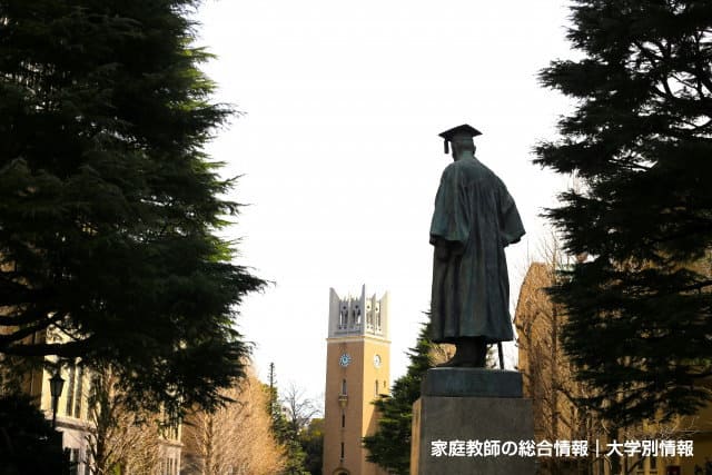 早稲田大学の大学生の家庭教師を探す方法